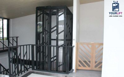 ผลงานการติดตั้งลิฟท์บ้าน แบบมาตรฐาน 4 ชั้น ที่จังหวัดเพชรบุรี (ชะอำ)