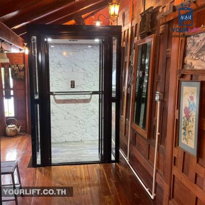 ผลงานการติดตั้งลิฟท์บ้าน 3 ชั้น ที่ย่านซอยอินทามระ กรุงเทพฯ