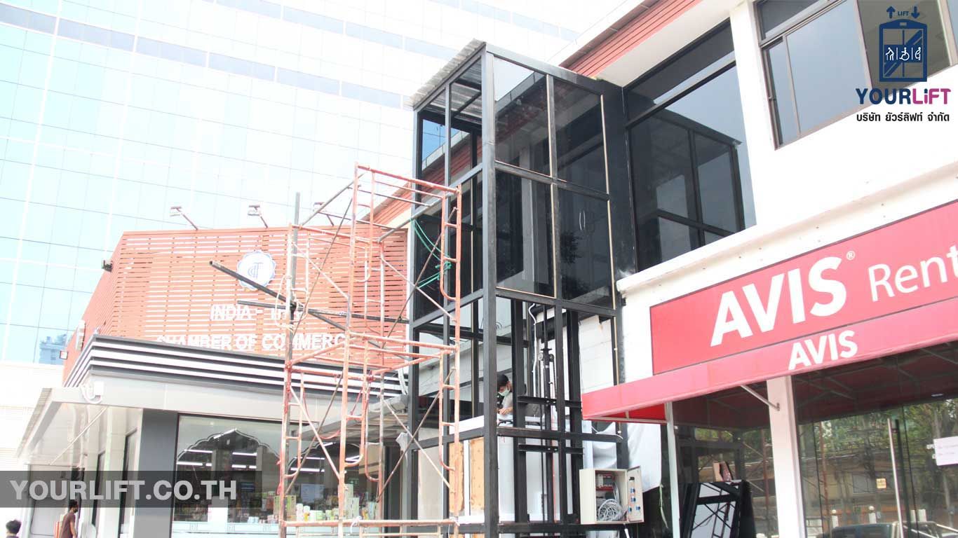 ผลงานการติดตั้งลิฟท์บ้านรุ่นมาตรฐาน ที่ กรุงเทพฯ (สาทร)