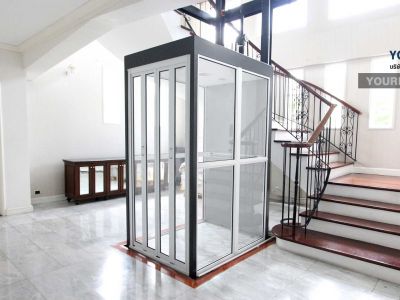 ตัวอย่างผลงานการติดตั้งลิฟท์บ้านรุ่นมาตรฐาน