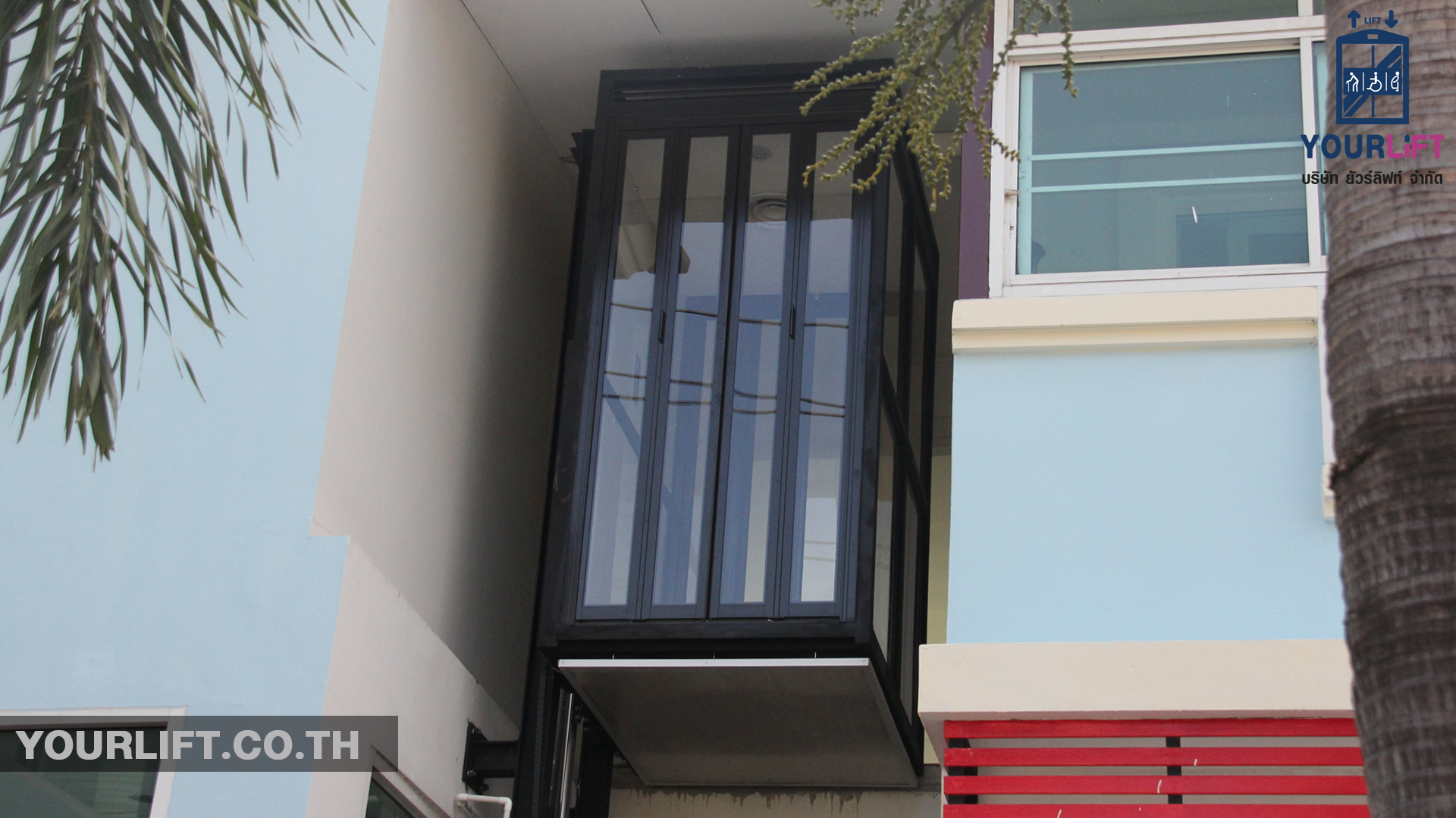 ตัวอย่างผลงานการติดตั้งลิฟท์บ้านรุ่นมาตรฐาน