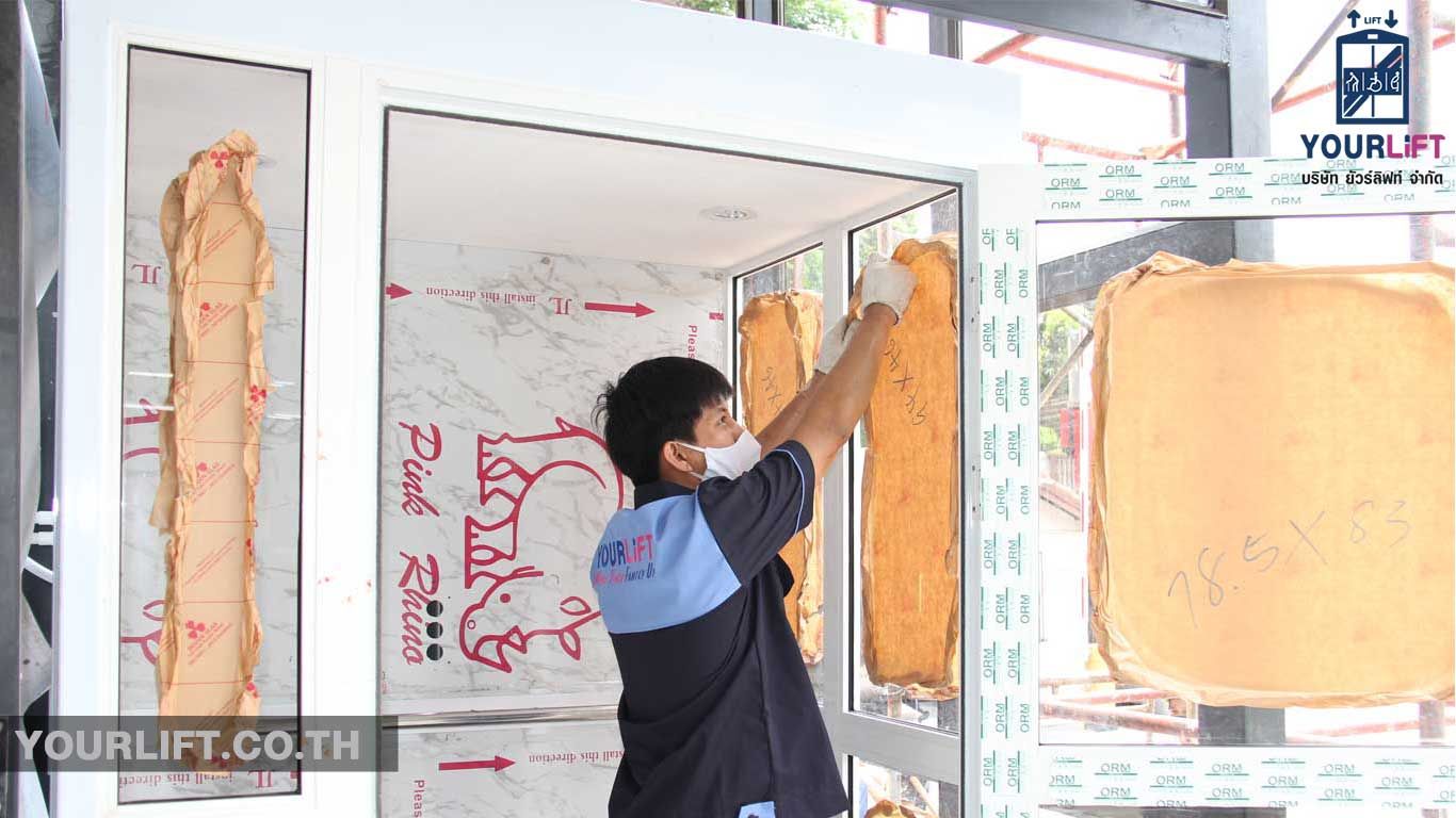 ผลงานการติดตั้งลิฟท์บ้านรุ่นมาตรฐาน ที่ กรุงเทพฯ (สาทร)