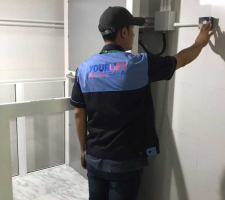 ตัวอย่างลิฟท์บ้านครึ่งท่อน SPECIAL SERIES พระโขนง กรุงเทพมหานคร