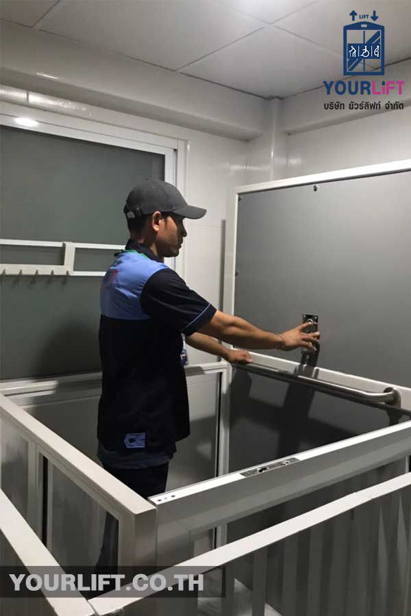 ติดตั้งลิฟท์ครึ่งท่อน SPECIAL SERIES ที่ กรุงเทพฯ (พระโขนง)