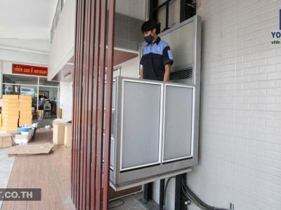 ผลงานลิฟท์แบบครึ่งท่อน