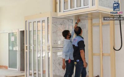 ผลงานการติดตั้งลิฟท์บ้าน แบบมาตรฐาน ที่วัดชัยฉิมพลี (เพชรเกษม)