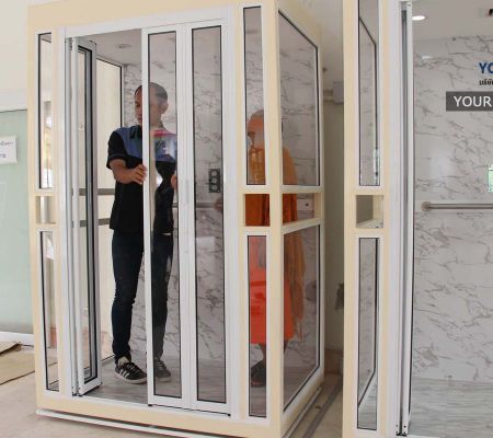 ผลงานลิฟท์บ้าน แบบมาตรฐาน รุ่น Standard​ Series​ ที่ วัดชัยฉิมพลี