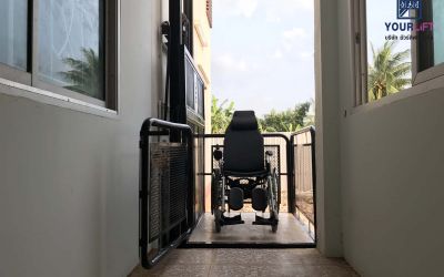 ติดตั้งลิฟท์ครึ่งท่อน 2ชั้น ที่ นนทบุรี (บางบัวทอง)