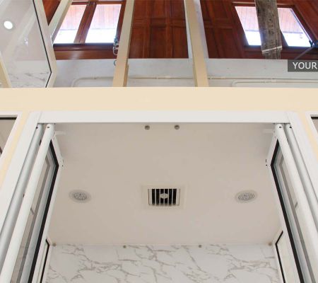 ผลงานลิฟท์บ้าน แบบมาตรฐาน รุ่น Standard​ Series​ ที่ วัดชัยฉิมพลี