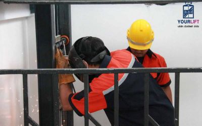 ผลงานการติดตั้งลิฟท์บ้าน แบบมาตรฐาน 4 ชั้น ที่จังหวัดเพชรบุรี (ชะอำ)