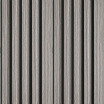 แผ่นไม้ระแนง ลอนเล็ก เทาเข้ม