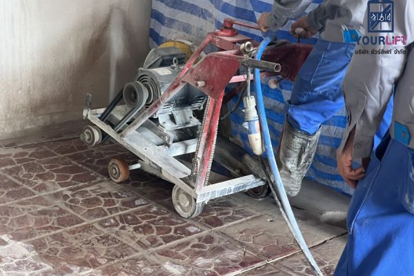 การเตรียมหน้างาน สำหรับติดตั้งลิฟท์บ้าน