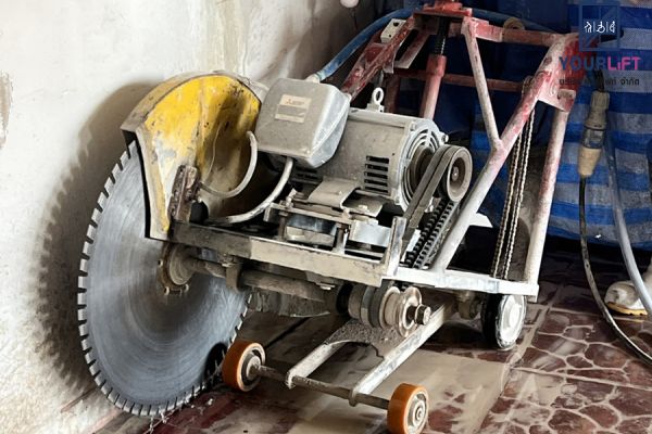 การเตรียมหน้างาน สำหรับติดตั้งลิฟท์บ้าน