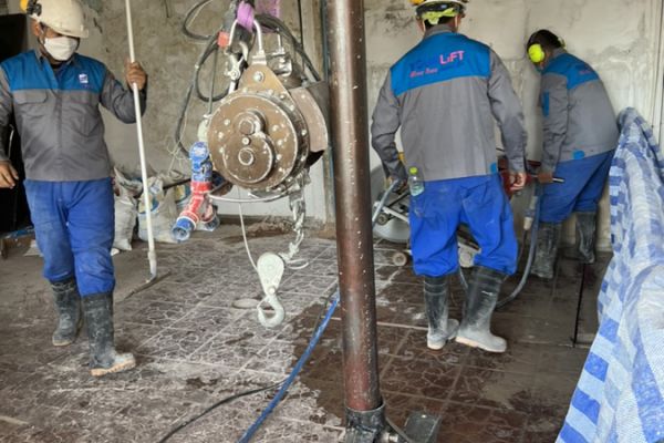 การเตรียมหน้างาน สำหรับติดตั้งลิฟท์บ้าน